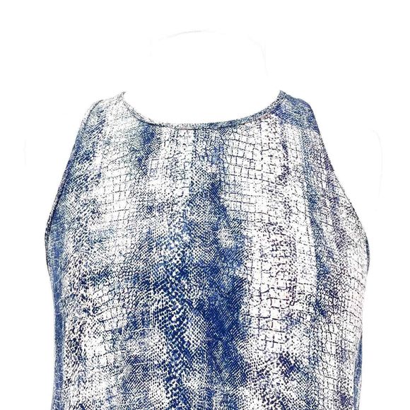Rory Beca 100% Silk Snakeskin Print Racerback Tank Sheath Mini Dress Size Small - Picture 2 of 10